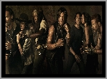 Carl, Abraham, Daryl - Norman Reedus, Maggie, Serial, The Walking Dead, Glenn, Rick, Żywe trupy, Michonne